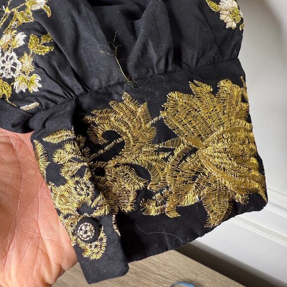 KHAADI Floral Embroidered Cambric Raglan Top Kurta Dress Womens 12 - Picture 6 of 12